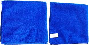 Hygieacare 250 GSM KITCHEN Cotton Blue Cloth Duster Wet & Dry (Pack of 2 Pcs) Wet and Dry Duster Set