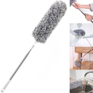 CCB Microfiber Duster 100 inch Extension Pole with Cleaning Ceiling Fan Wet and Dry Duster