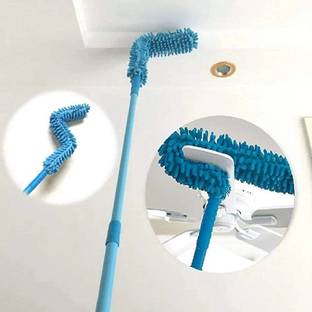 Fenil Cleaning Brush Feather Microfiber Duster with Extendable Rod Dust Cleaner Wet and Dry Duster Set