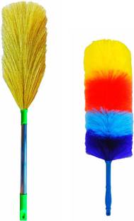 MTH mylo Steel Broom & Duster Dry Duster Set