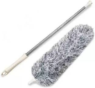FLEXCY Microfiber Feather Bendable & Extendable Duster With 100 inches Expandable Pole Wet and Dry Duster