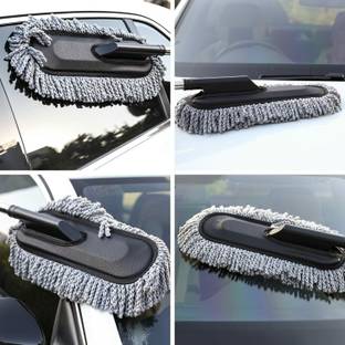 SeaRegal Car Cleaning Brush Mop Adjustable Car Duster Wet and Dry Duster