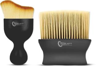 Robustt Scratch Free AC Vent Dashboard Dust Dirt Cleaner Car Brush Combo - Two Size Dry Duster