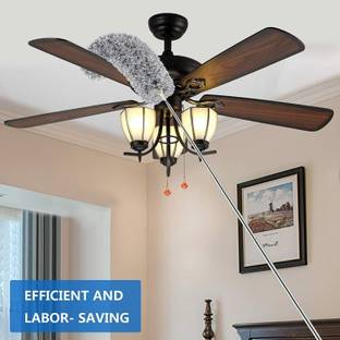 ASHGUJ Extendable Rod for Home and Office, Fan Cleaner Duster, Ceiling Cleaning Brush Wet and Dry Duster