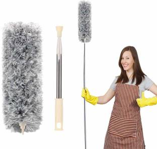 Gentle e kart ® Microfiber Feather Duster Bendable & Extendable Fan Cleaning Ceiling Fans Wet and Dry Duster