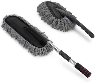 PROGIENCE Super Soft Premium Microfiber Car Cleaning Brush Ideal as Mop Duster Wet and Dry Duster Set