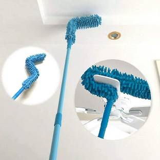 Fenil Cleaning Brush Feather Microfiber Duster with Extendable Rod Dust Cleaner Wet and Dry Duster