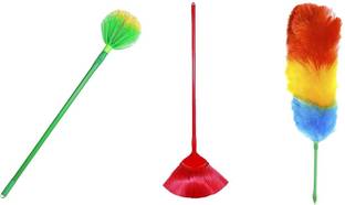 namo creation Jala Feather Duster | Plastic Cleaner Long Extendable Handle Broom Stick Ceiling Dry Duster