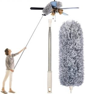 NIPTRON Cleaning Brush Feather Microfiber with Extendable Rod Dust Cleaner Wet and Dry Duster
