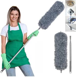 GIZMOSOUL Cleaning Brush Feather Microfiber Duster with Extendable Rod Dust Cleaner Wet and Dry Duster