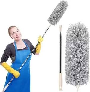 Neyu Cleaning Brush Feather Microfiber Duster with Extendable Rod Dust Cleaner Wet and Dry Duster