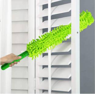 QinPin Long Multipurpose Extendable Microfiber Ceiling Roof Cobweb Jala Duster Brush Microfibre Wet and Dry Brush