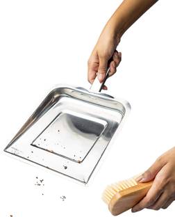 buybuddy Dust Cleaner Supdi Stainless Steel Dustpan 31 cm Stainless Steel Dustpan