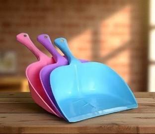 Vellora Unbreakable Plastic Dustpan for Home and Kitchen, Pack of 3 Plastic Dustpan