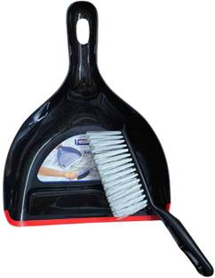 Kitchenium Dustpan Set with Brush Plastic Dustpan