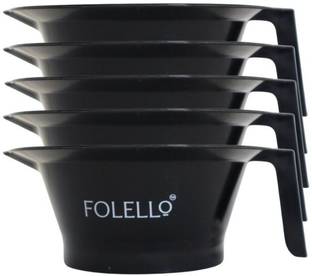 FOLELLO Pack of 5 - 100 ML Black Hairdye Mixing Bowl