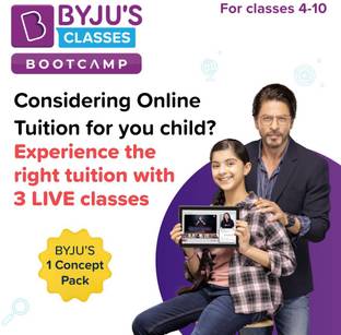 BYJU'S Classes Bootcamp of 3 Live Online Tuition Classes for All Standards, All Boards (CBSE, ICSC, State Board), Maths & Science Topics (Voucher) (E-Learning) School