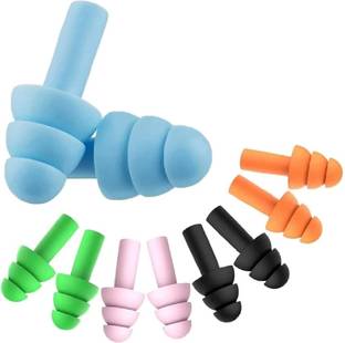 Koccido Ear Plugs Soft Silica Gel Noise Reduction for Sleeping/Swimming /Reusable 5 pair Ear Plug