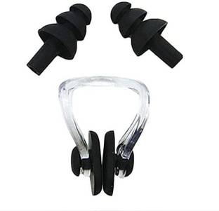 DECRONICS Sports Water Swimming Nose Clip & Ear Plugs Pool Accessories Ear Plug & Nose Clip