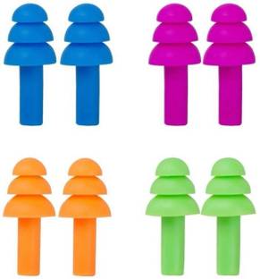 FASHIONLOOK Ear Plugs Soft Silica Gel Noise Reduction-4 Pairs Ear Plug Ear Plug