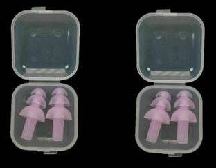 james 2 Pair (Light Blue) Earplugs Noise Reduction for Swimming Airplanes Ear Plug