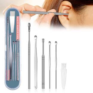 kayru 6 Pcs Ear Wax Cleaner |Reusable Ear Wax Removal Kit Spiral Ear Wax Remover Tool