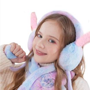 Highever Cute jumping rabbit earmuffs for kids girls boys with chuchu sound(4 to14 years) Ear Muff