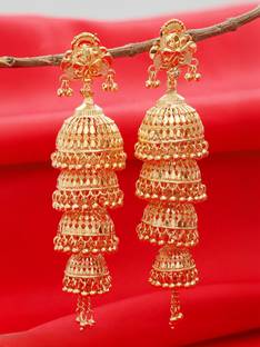 Bhagya Lakshmi Traditional Alloy Jhumki Earring