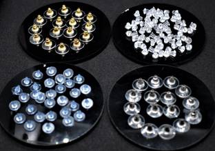 TANAIRA Earring Back Stopper Push Back Metal & Plastics 100 pcs combo 25+25+25+25 Alloy, Rubber, Metal Stud Earring, Drops & Danglers, Jhumki Earring, Chandbali Earring, Earring Set