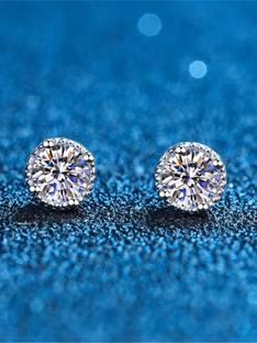 stylewind American Diamond Earring Steel Stud Earring