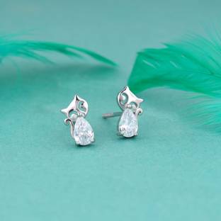 GIVA 925 Silver Kitty Earrings for Women Zircon Sterling Silver Stud Earring