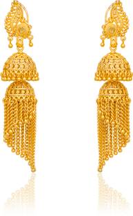 arch fashion New Micro Platted 1grm Premium Earring Collection Brass Jhumki Earring