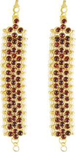 UshaGold UG PRODUCTS Bharatnatyam Kuchipudi Dance Temple Ornament Mattis Set Copper Earring Set