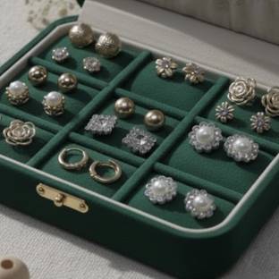 CARRYMUSE FDST 00120 Zircon Gold Stud Earring