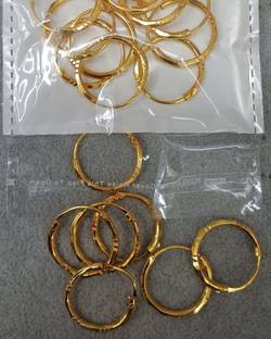Mad Club Gold Hoop Earrings for Women and Girls Brass Hoop Earring
