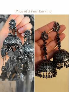 Samridhi DC Princess Feminine Alluring Beautiful Earring Alloy Drops & Danglers, Jhumki Earring, Chandbali Earring