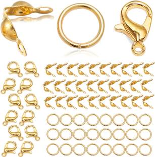 Dhruv Crafts Jewelry Making kit, Material, Accessories 140 Pieces Set Beads Brass Stud Earring