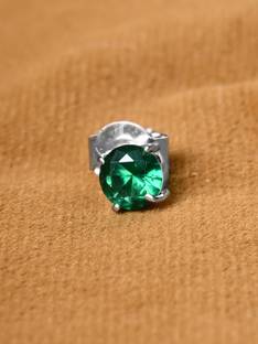CLARA Green Stud Cubic Zirconia Sterling Silver Stud Earring