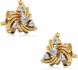 Iski Uski Store Flower Stud Silver Eerrings Crystal Sterling Silver Stud Earring