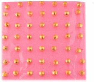 Tiptop Stylish Golden Round piercing pack of 98pcs Metal Stud Earring