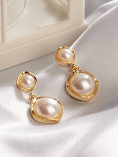 TOKYO TALKIES X RUBANS Tokyo Talkies x Rubans Set of 2 Gold & Silver Plated Drop Earrings Alloy Drops & Danglers
