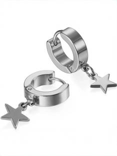 Vipunj Silver star Earrings Brass Drops & Danglers