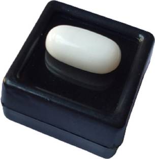 Aanya Jewels White Coral (Moonga) 10.25 Ratti Stone Certified Cultured Capsule Italian White Moonga Certified Natural Gemstone Coral Stone Ear Thread