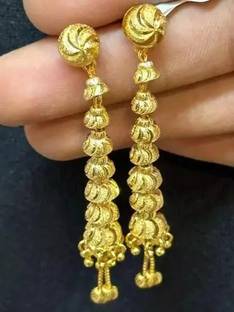 Ansh Enterpris Sui Dhaga EarRing Sparkle Crystal Brass Drops & Danglers