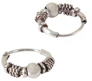 Chandigram oxidised silver baby earring, daily use, long lasting Silver Chandbali Earring