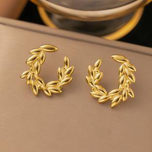 MYKI Snazzy Stainless Steel Earrings For Women & Girls Stainless Steel Stud Earring