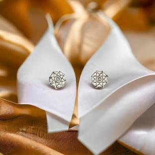 purpleluck Dreamcatcher Silver Earrings Sterling Silver Stud Earring