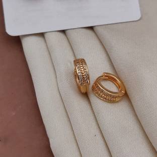 KRIVEK Krivek Girls Graceful Earrings for wedding & Festival (Pack of 1) Cubic Zirconia Brass Stud Earring