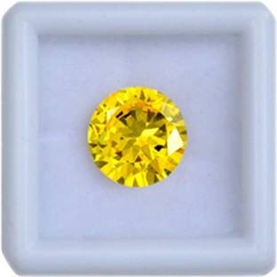 Aanya Jewels American Yellow 5.10-Carat Diamond Cubic Zirconia Stone Zircon Stone Ear Thread