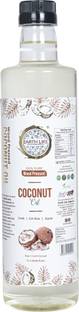Earth Like Wood Pressed Coconut Oil 1 Liter|Cold Pressed from Ghani/Chekku Coconut Oil PET Bottle